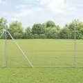 Clôture en Fil Soudé avec 13 Poteaux 1,5x25 m Acier Galvanisé