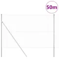 Clôture en fil soudé avec 13 poteaux 1.5x50 m en acier galvanisé