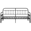 Cadre de lit daybed  avec lit gigogne Noir 90x190 cm en acier