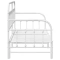 Cadre de lit daybed  avec lit gigogne Blanc 75x190 cm Acier