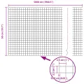 Clôture en fil soudé 0,5x50 m Acier galvanisé