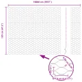 Clôture hexagonale verte 1.2x100 m Acier