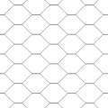 Clôture Hexagonale Grise 0.4x25 m Acier