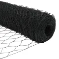Clôture Hexagonale Grise 0.4x25 m Acier