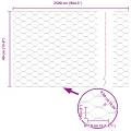 Clôture Hexagonale Grise 0.4x25 m Acier