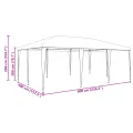 Tente de Fête Bleue 6x4 m PE