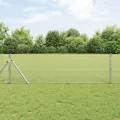 Clôture en fil soudé avec 13 poteaux 0.6 x 50 m en acier galvanisé