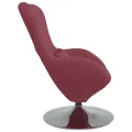 Chaise œuf  Rouge Vin Tissu