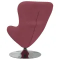 Chaise œuf  Rouge Vin Tissu