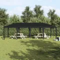 Tente de fête anthracite 8x4 m PE