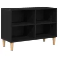 Meuble TV en chêne noir - 69.5x30x50 cm, bois d'ingénierie