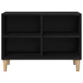 Meuble TV en chêne noir - 69.5x30x50 cm, bois d'ingénierie