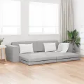 Canapé Lit au Sol 2-en-1 Gris Nuage 245x150x60,5 cm Tissu