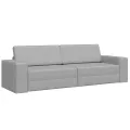 Canapé Lit au Sol 2-en-1 Gris Nuage 245x150x60,5 cm Tissu