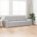 Canapé Lit au Sol 2-en-1 Gris Nuage 245x150x60,5 cm Tissu