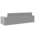 Canapé Lit au Sol 2-en-1 Gris Nuage 245x150x60,5 cm Tissu