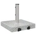 Base de parasol à roulettes avec poignée granit gris 29 kg carrée