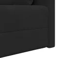 Canapé-Lit 2-en-1 Noir 213x144x60 cm Velours