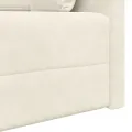 Sofa lit au sol 2-en-1 Crème 213x144x60 cm Velours
