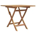Ensemble Bistro de Jardin Pliable 3 Pièces en Bois Massif d'Acacia