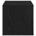 Armoire de rangement  noire 108x41x40 cm en bois d'ingénierie