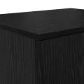 Armoire de rangement  noire 108x41x40 cm en bois d'ingénierie