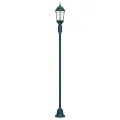 Lampadaire de jardin  à 2 lampes E27 Vert 220 cm en aluminium