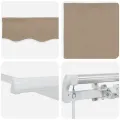 Auvent manuel rétractable  Beige 3x2.5m