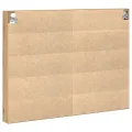 Cabinet Vitrine  en Chêne Artisan 100x8,5x75 cm en Bois Aggloméré