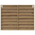Cabinet Vitrine  en Chêne Artisan 100x8,5x75 cm en Bois Aggloméré
