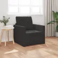 Sofa Lit 2-en-1 Noir 74x77x81 cm Velours