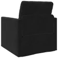 Sofa Lit 2-en-1 Noir 74x77x81 cm Velours