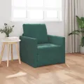 Sofa-Lit 2-en-1 Vert Foncé 74x77x81 cm Velours