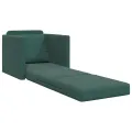 Sofa-Lit 2-en-1 Vert Foncé 74x77x81 cm Velours