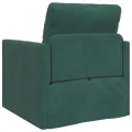 Sofa-Lit 2-en-1 Vert Foncé 74x77x81 cm Velours