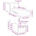 Sofa-Lit 2-en-1 Vert Foncé 74x77x81 cm Velours