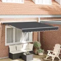 Store rétractable automatique - Anthracite 300x250 cm