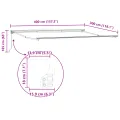 Store banane manuel rétractable – marron, 400 x 300 cm