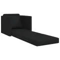 Canapé-lit 2 en 1 Noir 74x77x81 cm Tissu