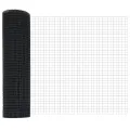 Ensemble de Poteaux de Clôture 2 Poteaux Noir Acier 10 x 1 m