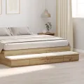 Tiroirs de lit  en chêne artisan - 180x36,5x16,5 cm en bois d'ingénierie