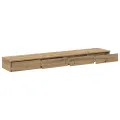 Tiroirs de lit  en chêne artisan - 180x36,5x16,5 cm en bois d'ingénierie