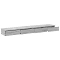 Tiroirs de lit  Gris Sonoma 180x36,5x16,5 cm en bois d'ingénierie