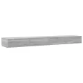 Tiroirs de lit  Gris Sonoma 180x36,5x16,5 cm en bois d'ingénierie