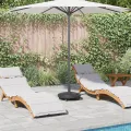 Base de Parasol  avec Roues pour Pôles Ø38-48 mm 13 kg Rond
