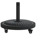 Base de Parasol  avec Roues pour Pôles Ø38-48 mm 13 kg Rond