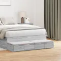 Tiroirs de lit  Gris Sonoma 120x36,5x16,5 cm en bois d'ingénierie