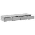 Tiroirs de lit  Gris Sonoma 120x36,5x16,5 cm en bois d'ingénierie