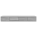 Tiroirs de lit  Gris Sonoma 120x36,5x16,5 cm en bois d'ingénierie