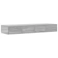 Tiroirs de lit  Gris Sonoma 120x36,5x16,5 cm en bois d'ingénierie
